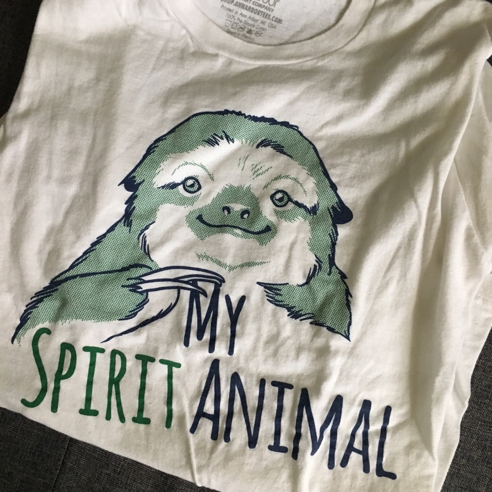 My spirit animal sloth tee!